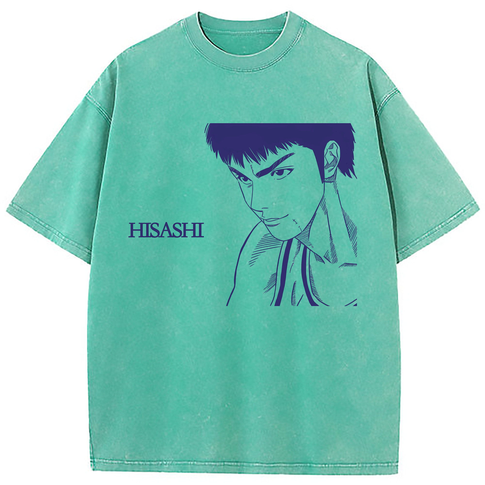 （画像用） SLAM DUNK／スラムダンク 綿100% ヴィンテージ風 半袖Tシャツ（フロントプリント）